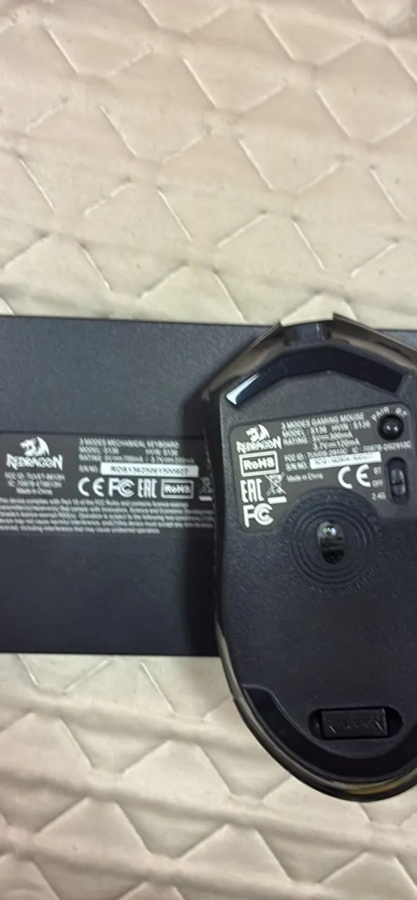 Kit Redragon teclado e mouse S136, cabeado e sem fio BT e 2.4G - Foto 3