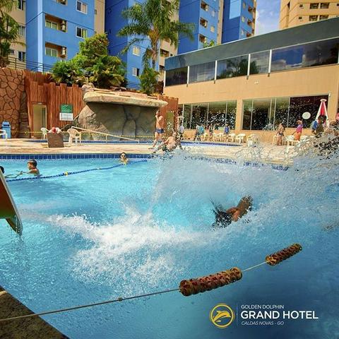 Flat Disponível em Caldas Novas no Golden Dolphin Gran Hotel piscinas 24 horas ferias - Foto 17