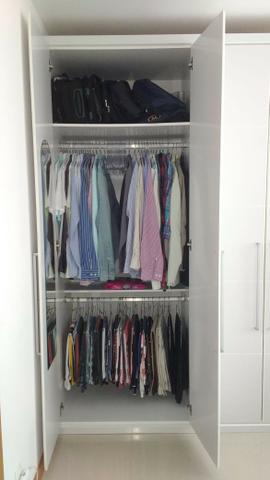 Guarda Roupa Casal 4 Portas e 5 Gavetas Prime-Flex da Toque Campainha -Laca - Foto 3