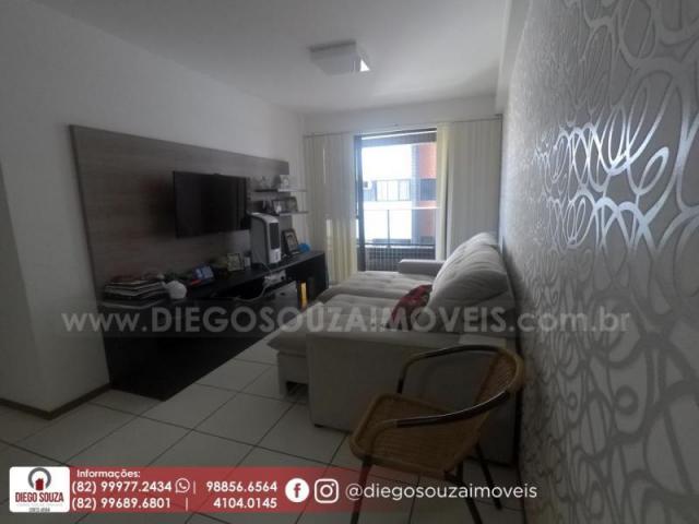 Apartamento para venda em maceió, farol, 3 dormitórios, 1 suíte, 1 banheiro, 2 vagas - Foto 2