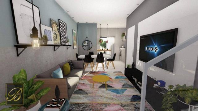Sobrado com 3 dormitórios à venda, 99 m² por R$ 285.000,00 - Aventureiro - Joinville/SC - Foto 2