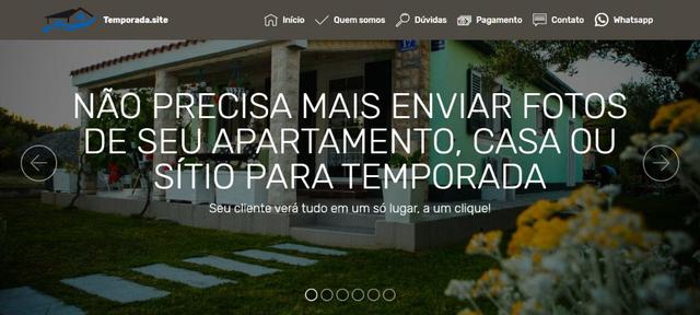 Site para aluguel por temporada