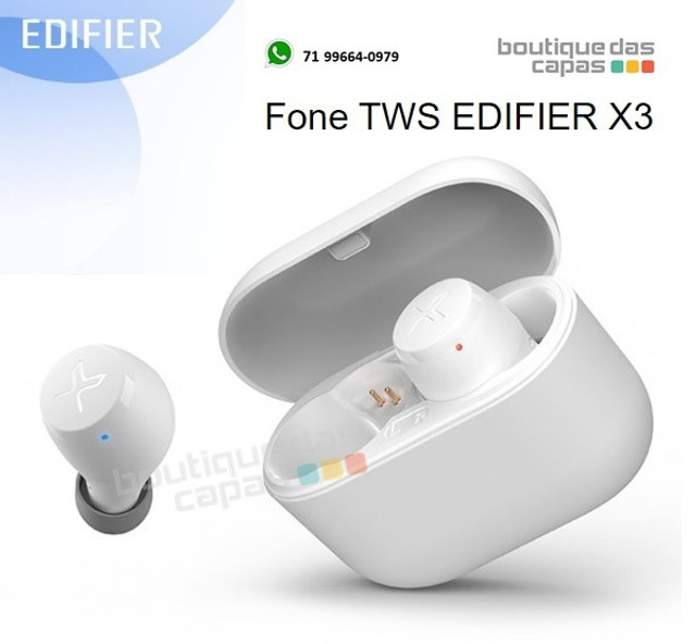Fone tws Bluetooth 5.0 aptX e cVc edifier X3 - 6 horas 1 carga resistente a  água - Celulares e telefonia - Paralela, Salvador 853443405 | OLX