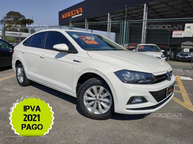 VOLKSWAGEN VIRTUS 1.0 200 TSI COMFORTLINE AT 2019/2020 BRANCO 40866 KM