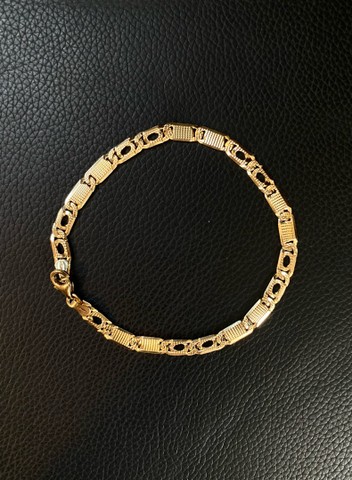 Pulseira Italiana em Ouro 18k Raridade  - Foto 3