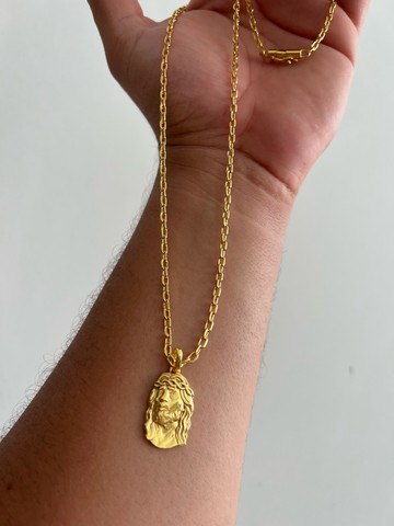 Cordão Cartier com pingente de Jesus  - Foto 2