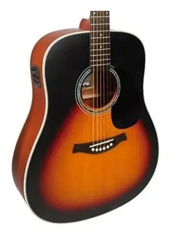 Violão acústico Tagima TW-25 EQ para destros drop sunburst satin - Foto 4