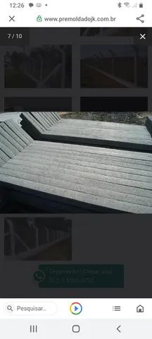 Postes de concreto para alambrado temos curvado ou reto - Foto 3