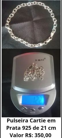 Pulseira Cartie em Prata 925 de 21 CM 