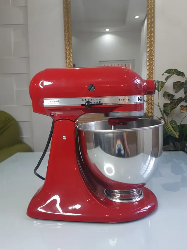 Batedeira Kitchenaid Artisan Empire Red 110V – Marketplace Triibo