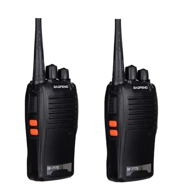 (Novo) Kit 2 Radio Comunicador Bf-777s Acompanha Bases Carregadoras Walk Talk - Foto 3