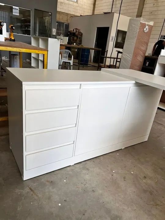Mesa Personalizada em L com gavetas MDF 30mm