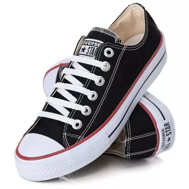 Tenis All Star Cano Baixo Preto