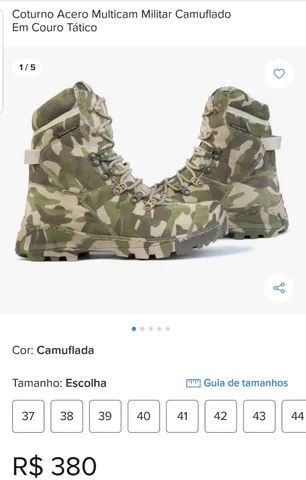 Coturno sales acero camuflado