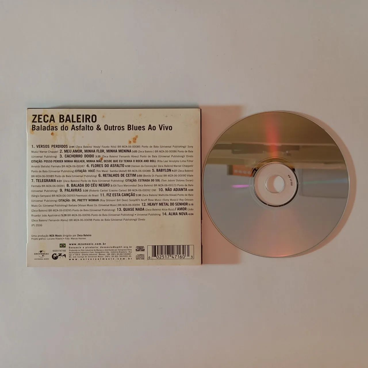 CD Zeca Baleiro - Baladas do Asfalto e Outros Blues - Foto 3