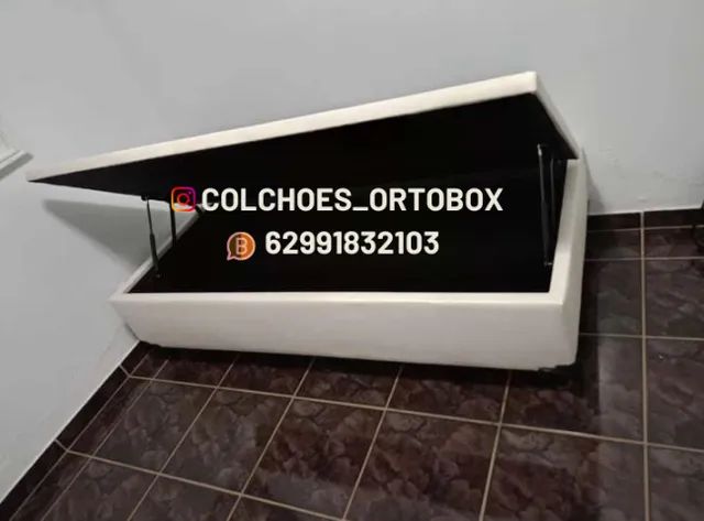 Box Baú solteiro ?Revestimento corino e suede