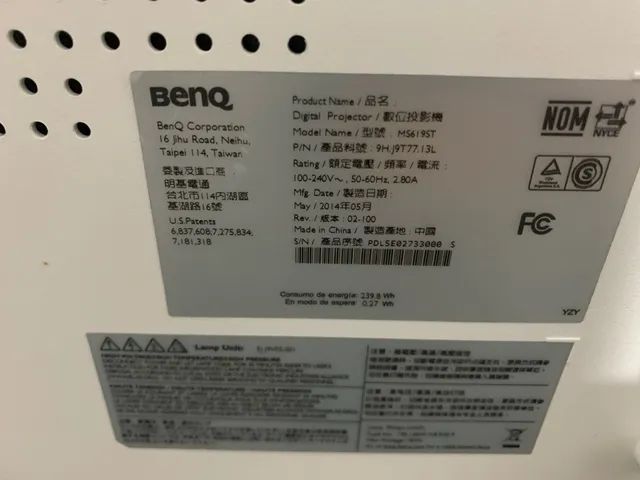 Projetor benq ms619st