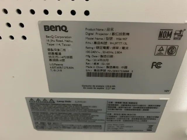 Projetor benq ms619st vendo ou troco por tv