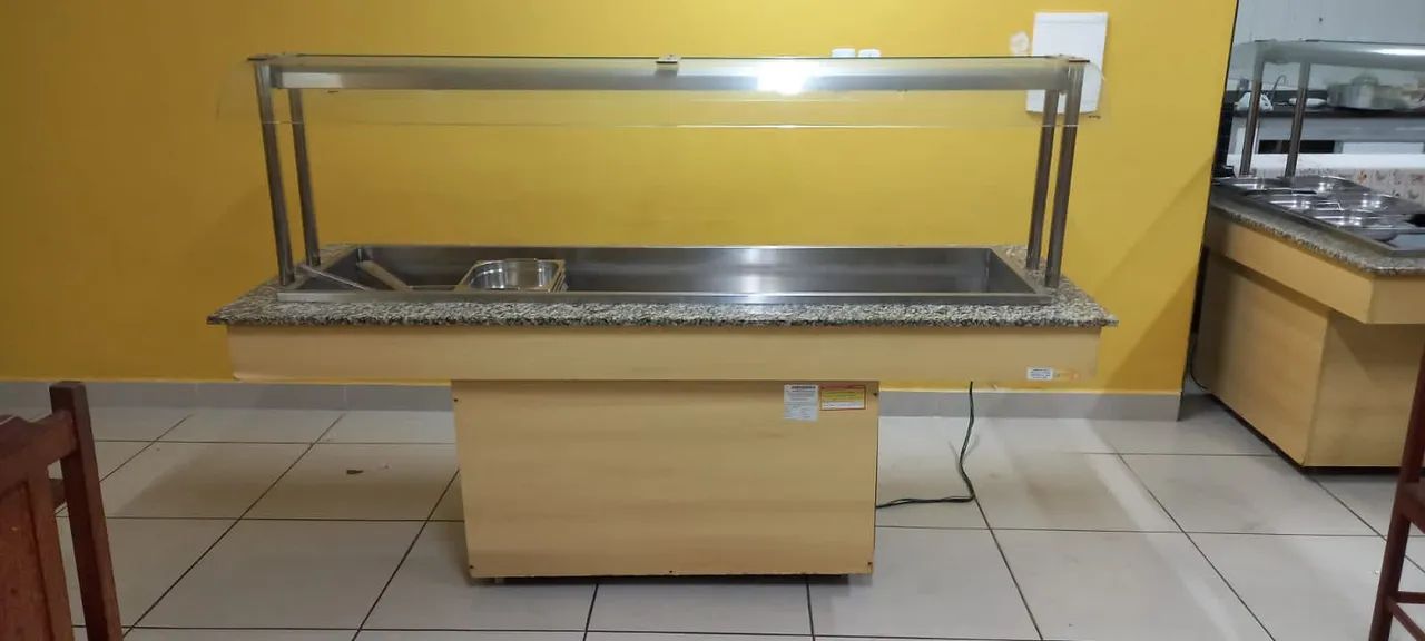 Carrinho de self-service  friu e quente  para restaurante  - Foto 3