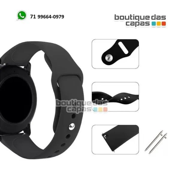 Pulseira silicone smartwatch amazfit Gts Huami Bip 2 Xiaomi digital e analogico 18MM