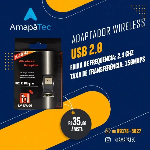Adaptador Wireless Usb Wifi150mbps