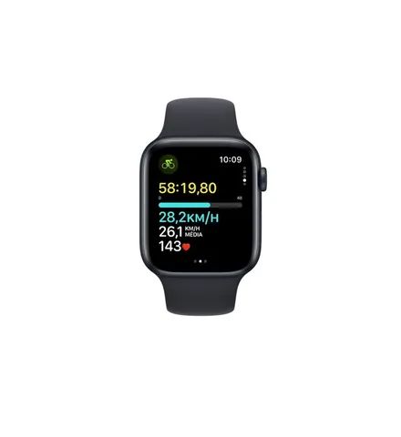 Apple Watch SE GPS 2° geração 44mm Midnigth Pulseira esportiva meia-noite (Novo Lacrado) - Foto 3