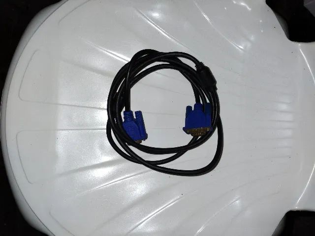 CABO VGA PARA MONITOR 1,80M + 2 Cabos de Força, padrão novo e Padrão antigo, ótimos