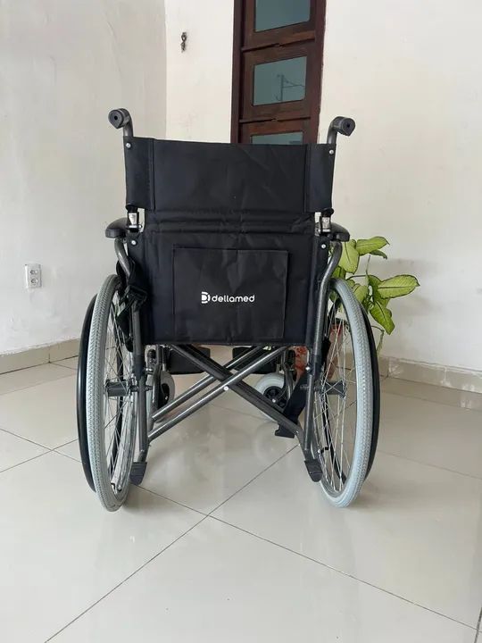 SUPER PREÇO Cadeira De Rodas Adulto Dobrável 120 Kg 48 Cm D400 Dellamed - Foto 3