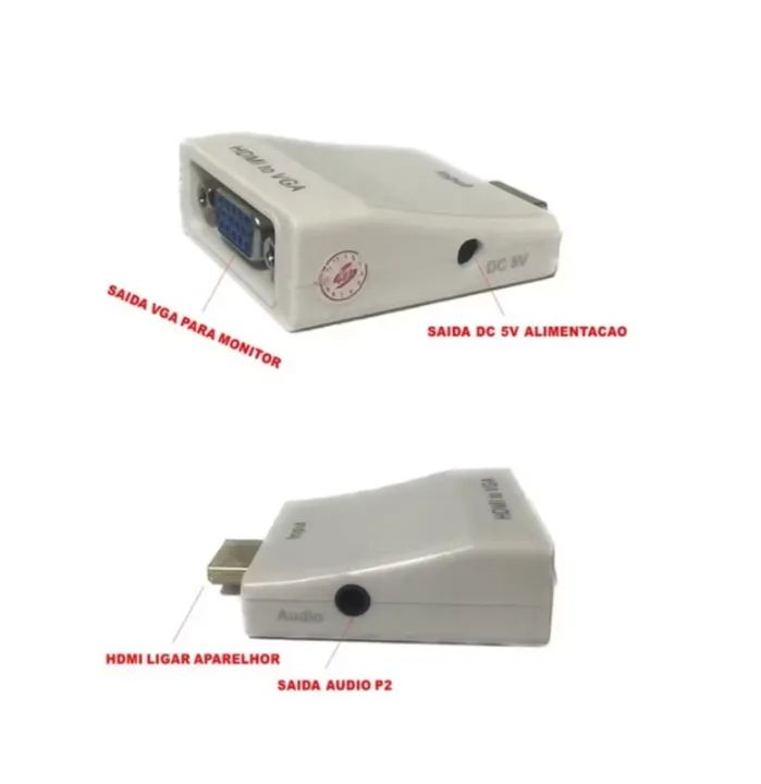 Conversor HDMI para VGA + Áudio - Foto 3