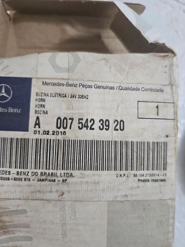 Caminhao mercedes buzina eletrica 24 volts nova original A * - Foto 4