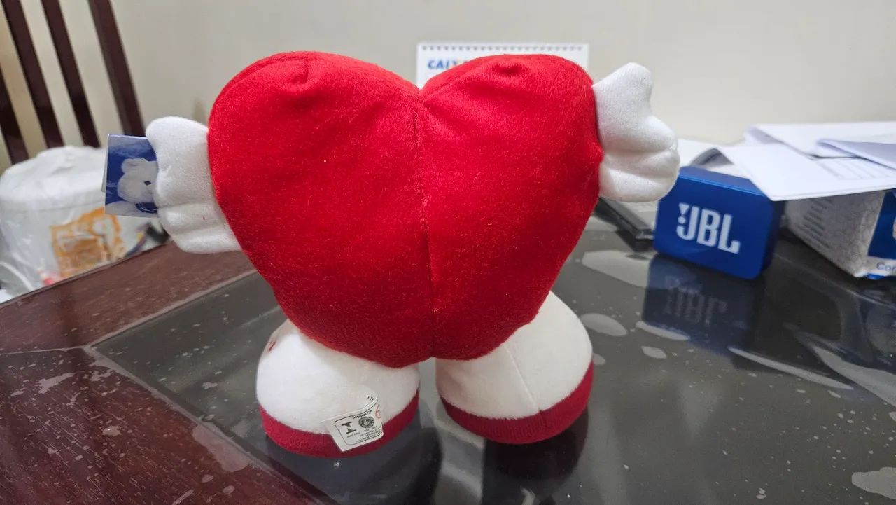 pelucia coração, pelucia porco quadrado, pantera cor de rosa (valores na descrição) - Foto 2