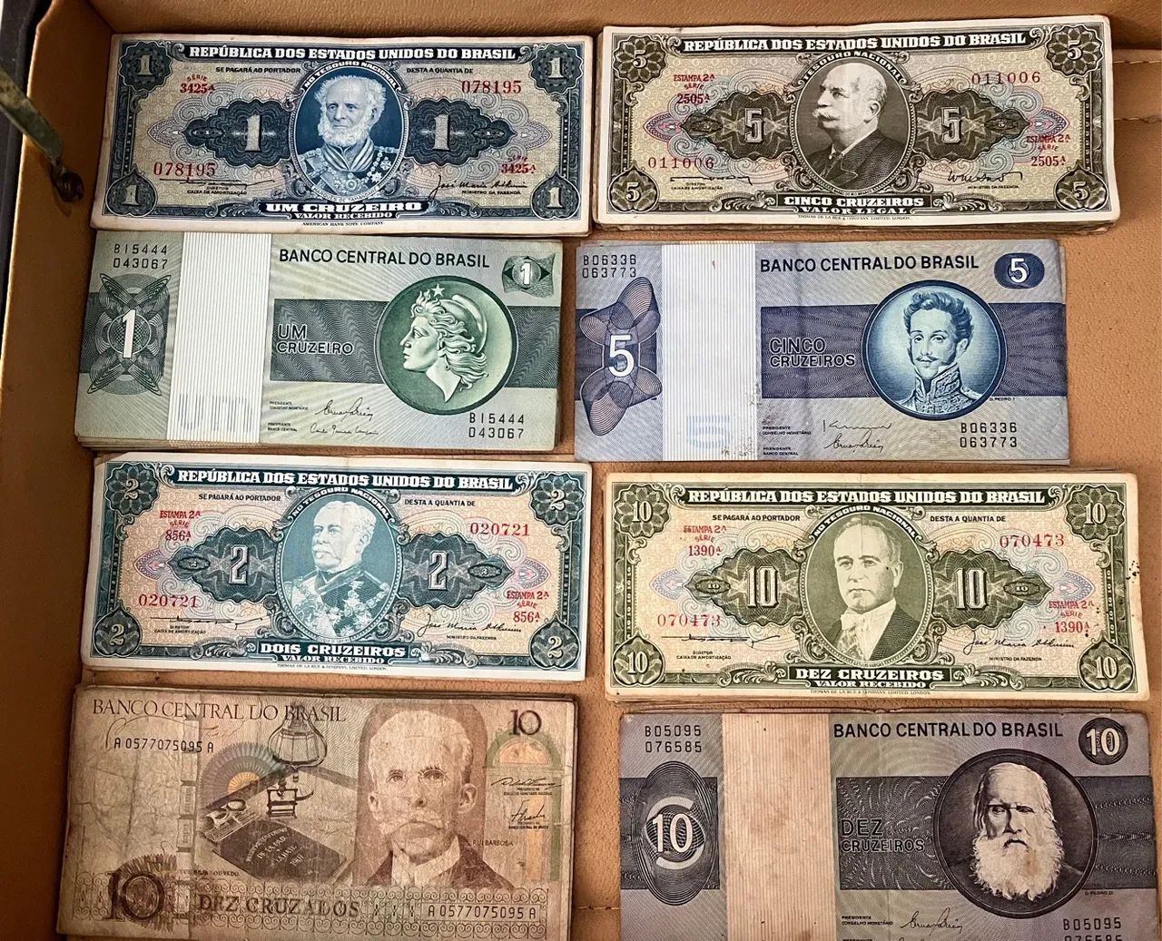 Cédulas Antigas Brasileiras - Cruzeiros