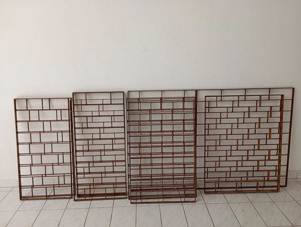 Portão de Ferro com Design de Tijolos - Foto 5