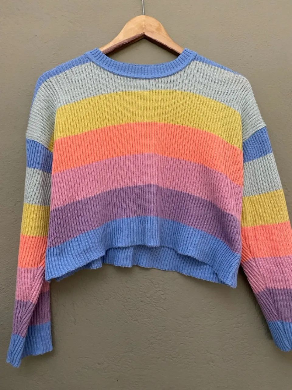 Malha tricot listrado feminino  - Foto 2
