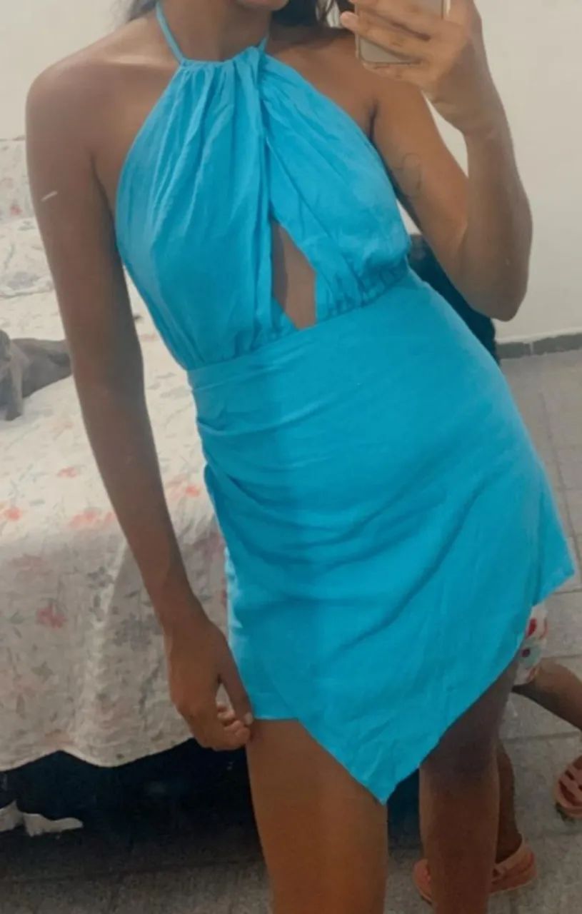 Vestido Curto em Linho - Foto 4