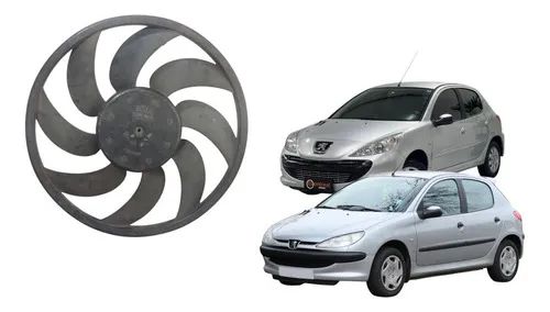 Ventoinha Grande Radiador Peugeot 206 207 C Ar Condicionado 