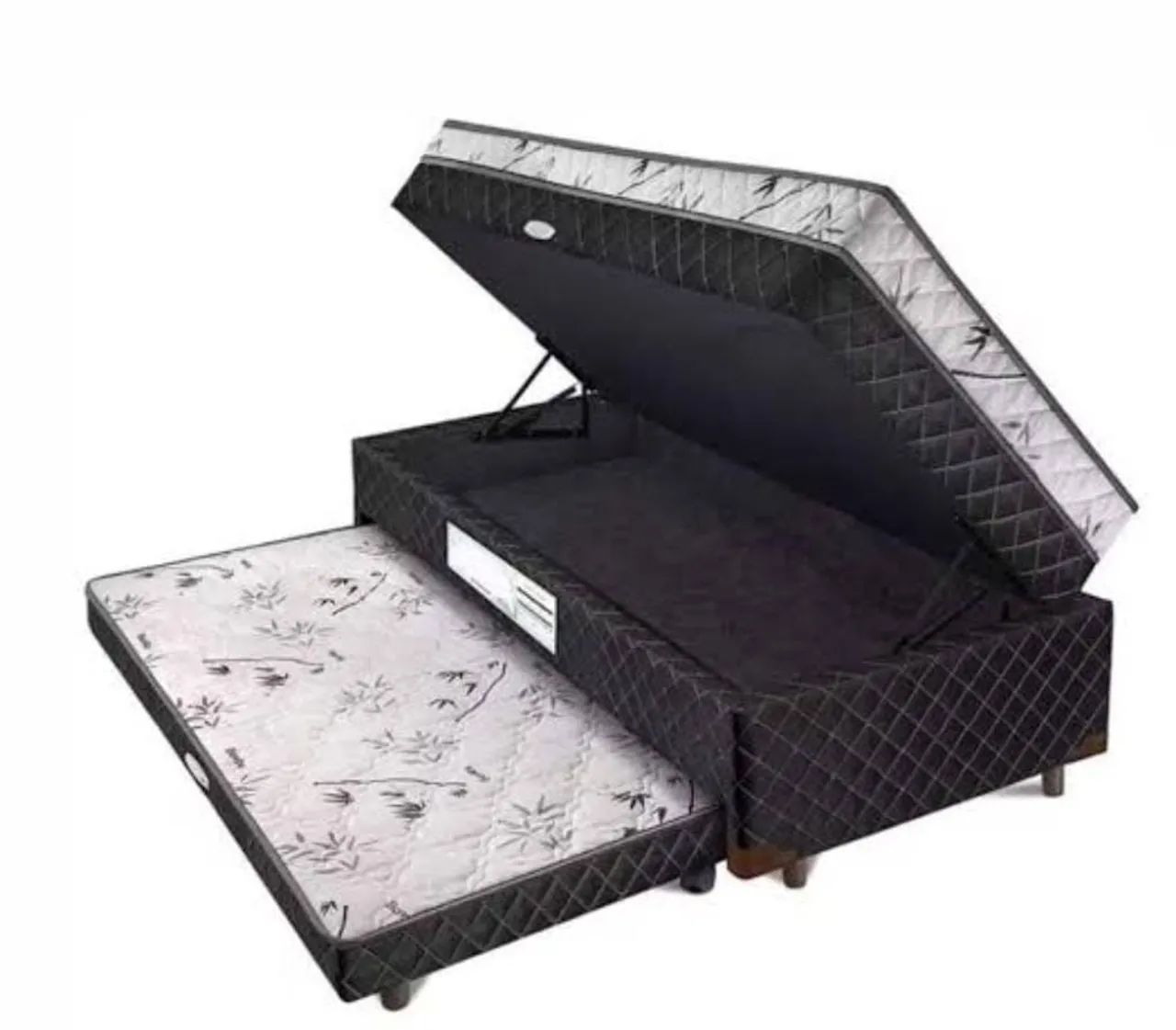 Cama Box com Cama Auxiliar e Baú