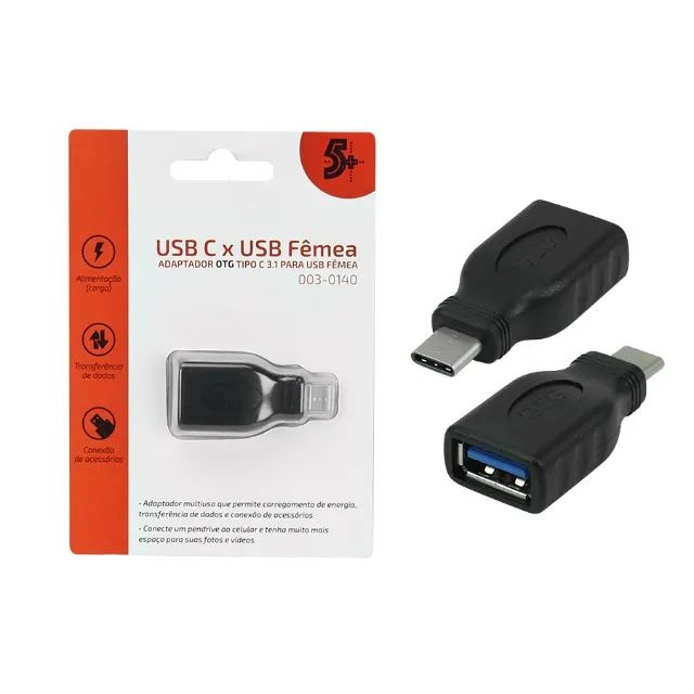 Adaptador Otg Tipo c 3.1 para Usb Fêmea *ENTREGA GRÁTIS*