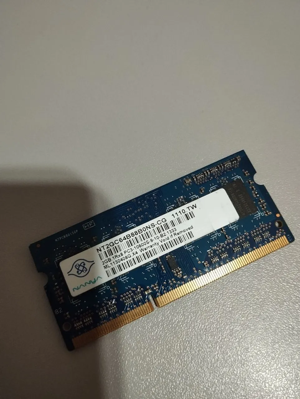 Memória RAM 2GB DDR3 Notebook Nanya