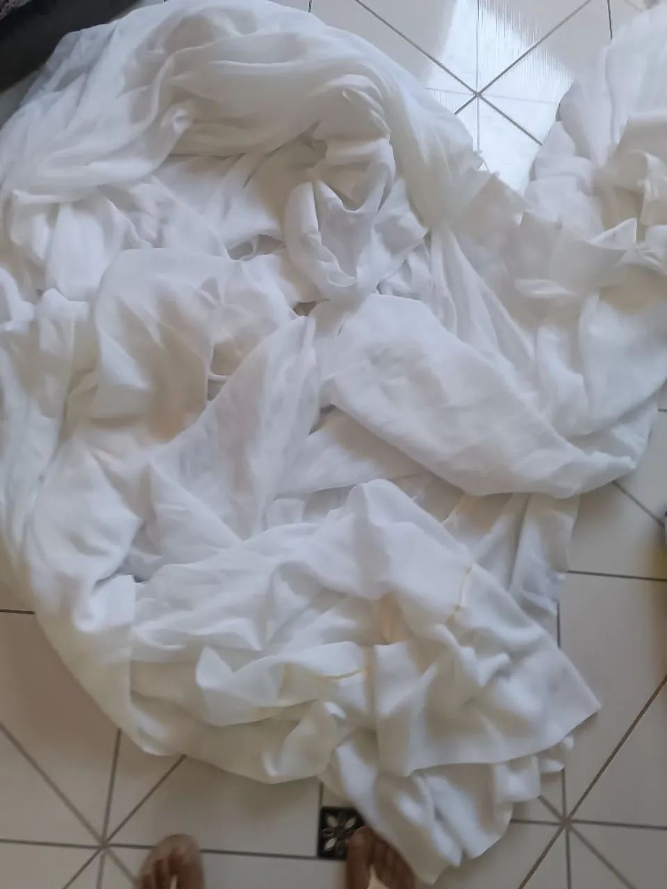 Cortina branca para sala - Foto 3