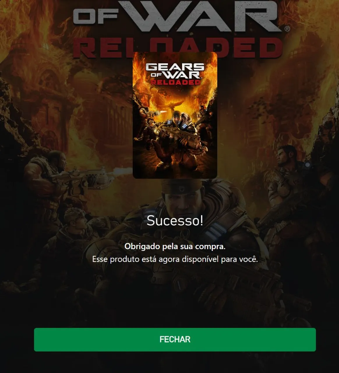 Peguei a key pra mim, perdeu Gears of War Reloaded Key Pré venda