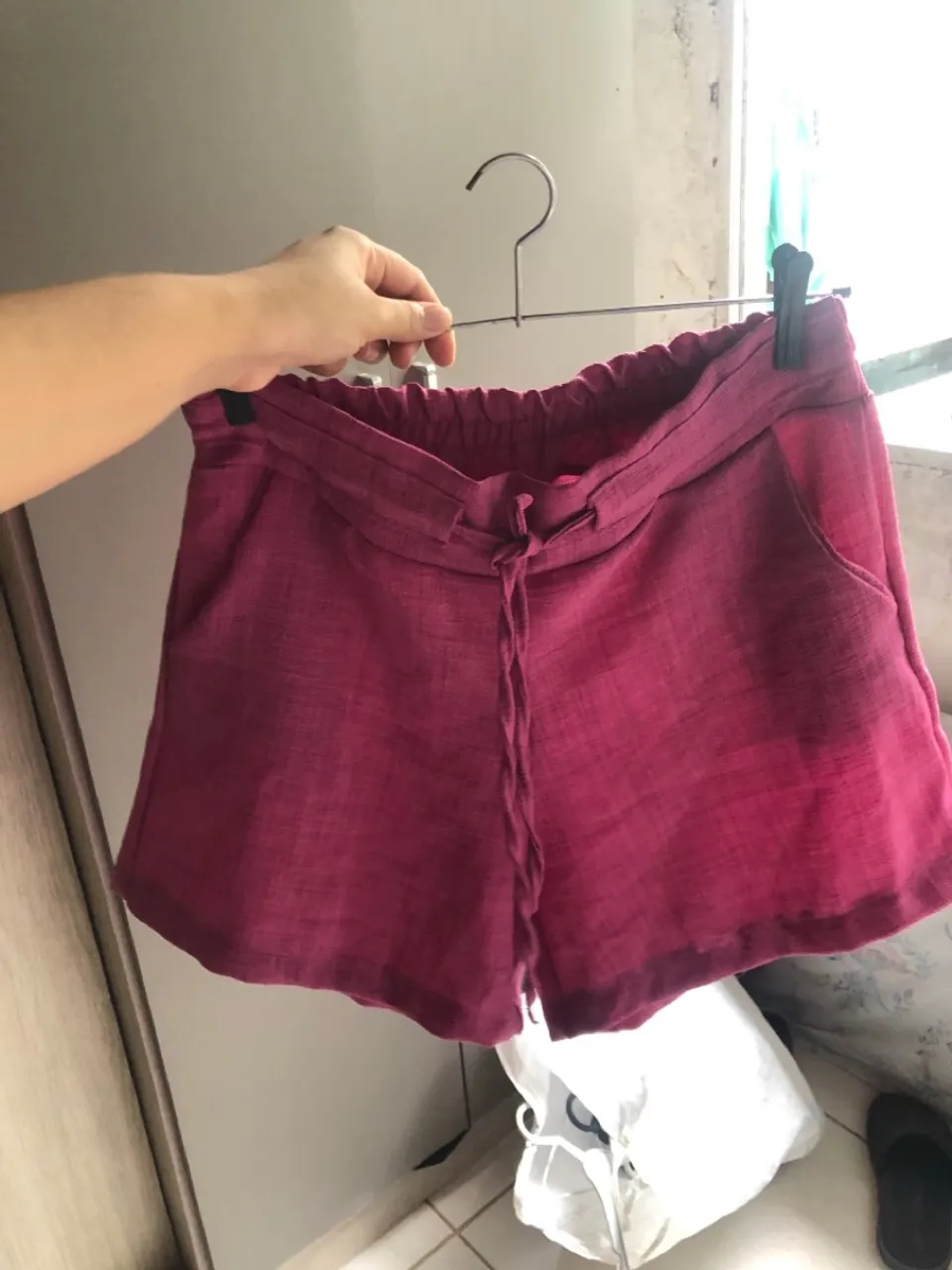 Shorts Feminino Vinho