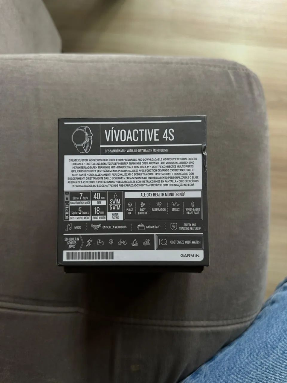 Relógio Garmin Vivoactive 4s - Foto 4