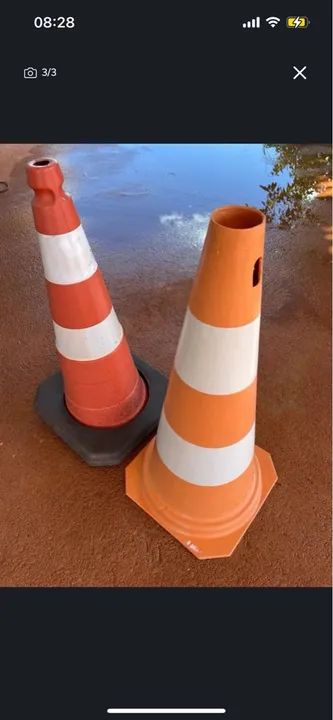 2 Cones de Sinalização - Foto 3