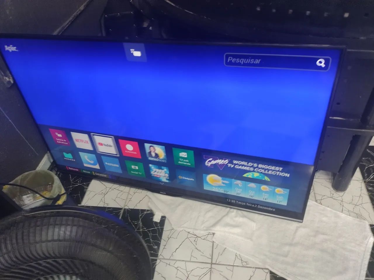 Vendo Smartv Phlips 60 polegadas top de linha em estado de nova R$ 1800,00 - Foto 4