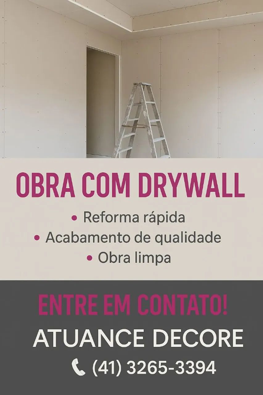 Drywall - Reforma rápida e de qualidade