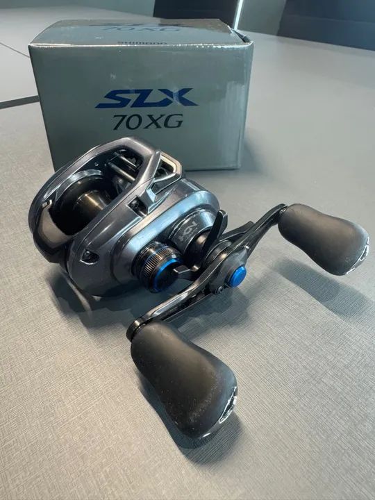 Carretilha de pesca Shimano SLX 70XG - Direita - Foto 2