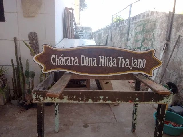 Placas entalhadas para estabelecimentos e outros - Foto 3