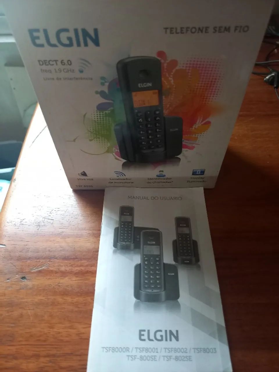 2 Telefones sem fio Elgin modelo TSF8001 - Foto 4