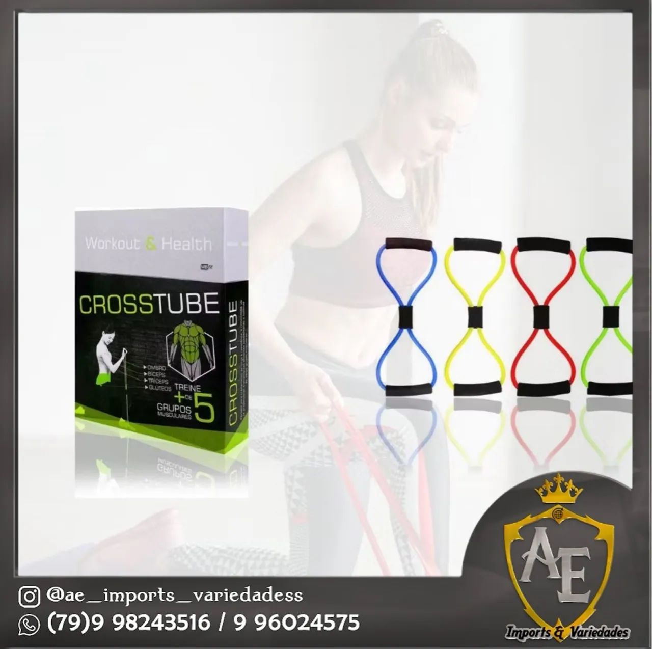 Elástico Crosstube para exercício físicos 